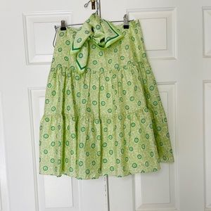 BR silk skirt and scarf set